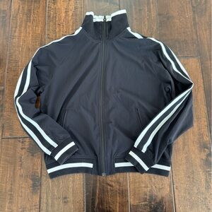 Athleta Women's Sprint Track Jacket Featherweight Stretch Black Size Small